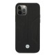 BMW Leather Perforated Sides Case for iPhone 12 / iPhone 12 Pro - Black