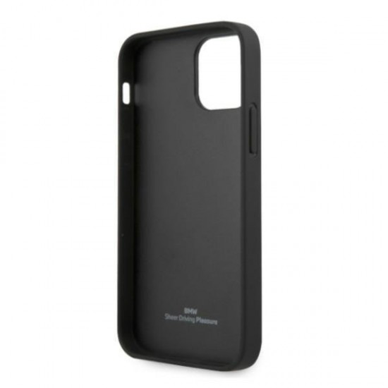 BMW Leather Perforated Sides Case for iPhone 12 / iPhone 12 Pro - Black