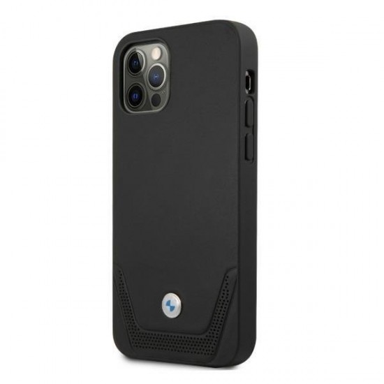 BMW Leather Perforate Case for iPhone 12 / iPhone 12 Pro - Black