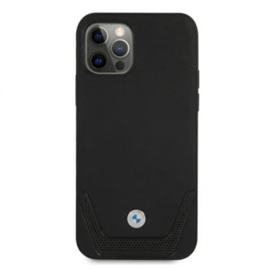 BMW Leather Perforate Case for iPhone 12 / iPhone 12 Pro - Black