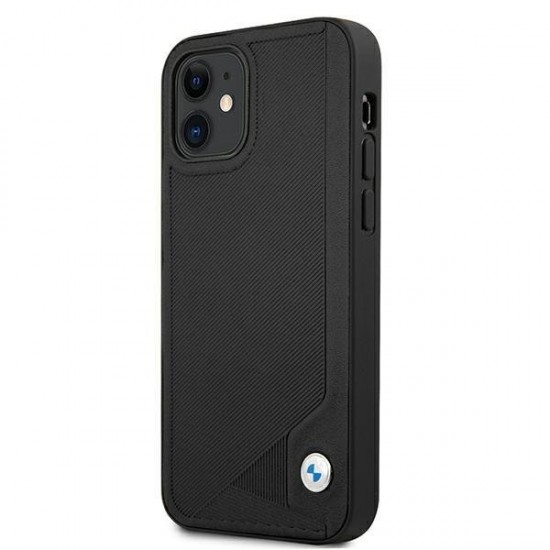 BMW Leather Deboss case for iPhone 12 mini - black