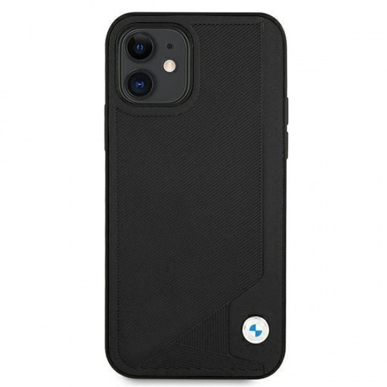 BMW Leather Deboss case for iPhone 12 mini - black