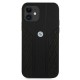 BMW Leather Curve Perforate Case for iPhone 12 mini - Black