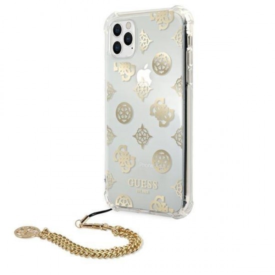 Etui Guess Peony Chain Collection na iPhone 11 Pro - złote