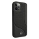 Mercedes Leather Perforated Area Case for iPhone 12 Pro Max - Black