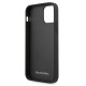 Mercedes Leather Stars Pattern Case for iPhone 12 Pro Max - Black