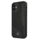 Mercedes Leather Perforated Area Case for iPhone 12 mini - Black