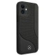 Mercedes Leather Perforated Area Case for iPhone 12 mini - Black