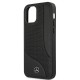 Mercedes Leather Perforated Area Case for iPhone 12 mini - Black