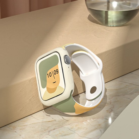 Silicone Strap Moro Watch Bracelet Band for Apple Watch 42 / 44 / 45 / 49 mm - Pattern 6