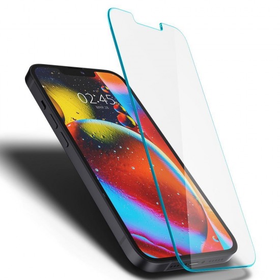 Spigen Glas.tR EZ Fit Tempered Glass for iPhone 13 / 13 Pro / 14 / 16e / 17e - 2 pcs.