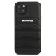 AMG Leather Debossed Lines case for iPhone 13 mini - black