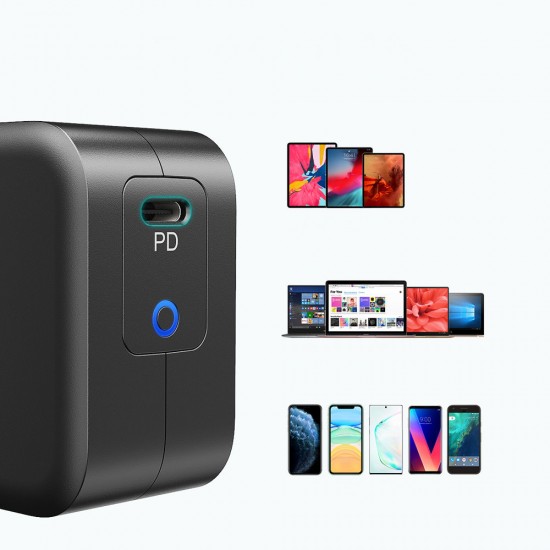 Choetech GaN USB Type C wall charger 61W Power Delivery black (Q6006)