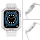 Protect Strap Band for Apple Watch 42/44/45mm Armored Case Strap - Transparent