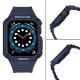 Protect Strap Band for Apple Watch 42/44/45mm Armored Case Strap - Blue