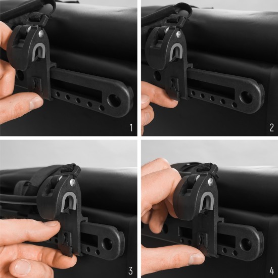 Wozinsky Waterproof Bike Pannier Bag 25L Black (WBB24BK)