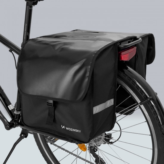 Wozinsky Double Bike Pannier for Trunk 28L Black (WBB34BK)