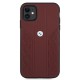 BMW Leather Curve Perforate Case for iPhone 11 / Xr - Red