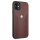 BMW Leather Curve Perforate Case for iPhone 11 / Xr - Red
