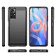 Carbon Case Flexible Cover Sleeve for Xiaomi Redmi Note 11 black