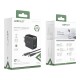 Acefast 2in1 wall charger 2x USB-C / USB-A 65W, PD, QC 3.0, AFC, FCP (set with USB-C 1.2m cable) black (A13 black)