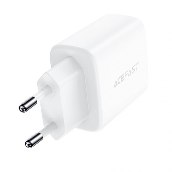 Acefast wall charger USB Type C / USB 20W, PPS, PD, QC 3.0, AFC, FCP white (A25 white)