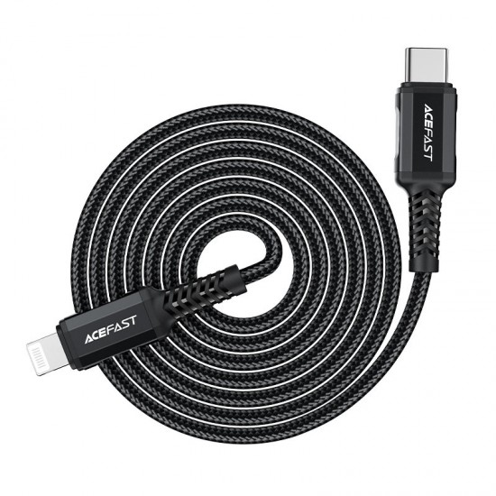 Acefast C4-01 Lightning - USB-C PD cable 30W 3A 480Mb/s 1.8m - black