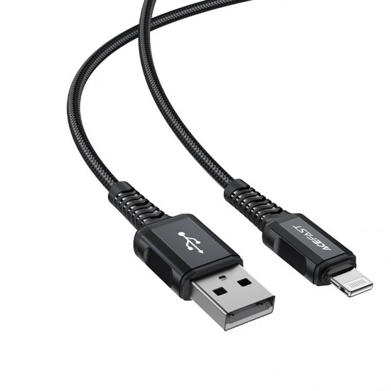 Acefast MFI USB - Lightning cable 1.8m, 2.4A black (C4-02 A Black)
