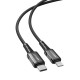 Acefast C1-01 Lightning - USB-C MFi PD cable 30W 3A 480Mb/s 1.2m - black