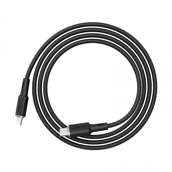 Acefast cable MFI USB Type C - Lightning 1.2m, 30W, 3A black (C2-01 black)