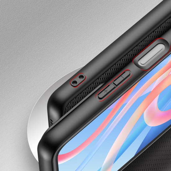 Dux Ducis Fino case cover covered with nylon material Poco M4 Pro 5G black