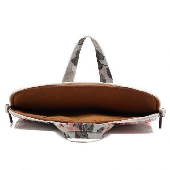 Canvaslife Briefcase 15-16'' Laptop Bag - Navy Blue and White