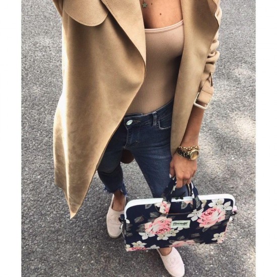 Canvaslife Briefcase 15-16'' Laptop Bag - Navy Blue and White