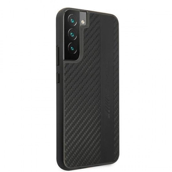 AMG Carbon Stripe&Embossed Case for Samsung Galaxy S22+ - Black
