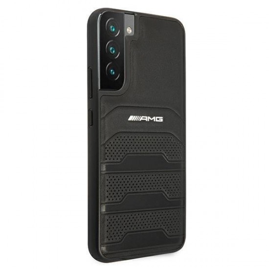 AMG Leather Debossed Lines case for Samsung Galaxy S22+ - black