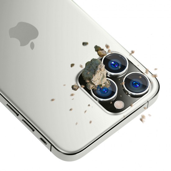 Camera Glass for iPhone 13 Pro Max / 13 Pro 9H for 3mk Lens Protection Pro Series Lens - Silver