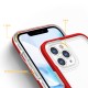 Clear 3in1 Case for iPhone 11 Pro Max Frame Cover Gel Red