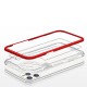 Clear 3in1 Case for iPhone 11 Pro Max Frame Cover Gel Red