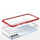 Clear 3in1 Case for Samsung Galaxy S22 Frame Gel Cover Red