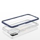 Clear 3in1 case for Samsung Galaxy A03s (166) frame gel cover blue