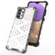 Honeycomb case armored cover with a gel frame for Samsung Galaxy A13 5G transparent