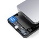 Ugreen CM300 70498 bay for 2.5'' SATA 3.0 6Gbps hard drive - gray + USB-C - USB-A cable 0.5m