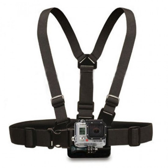 Chest Mount - Chest Harness for GoPro SJCAM Sports Cameras - Black