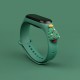Strap Xmas for Xiaomi Mi Band 3 / 4 Christmas Silicone Strap Bracelet with Christmas Tree - Dark Green