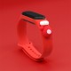 Strap Xmas for Xiaomi Mi Band 5 / 6 Christmas Silicone Strap Bracelet with Glove - Red