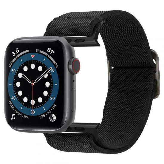 Spigen Fit Lite Strap for Apple Watch 4/5/6/7/8/9/SE/Ultra (42/44/45/49 mm) - Black