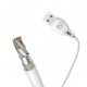 Dudao cable USB Type C 2.1A 1m white (L4T 1m white)