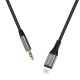 Dudao audio cable Lightning - mini jack 3.5mm 1m gray (L11PRO)