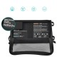 Choetech SC001 solar foldable charger 19W 2x USB-A - black