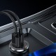 Joyroom Fast Car Charger USB Type C / USB 45W 5A Power Delivery Quick Charge 3.0 AFC SCP Gray (C-A35)